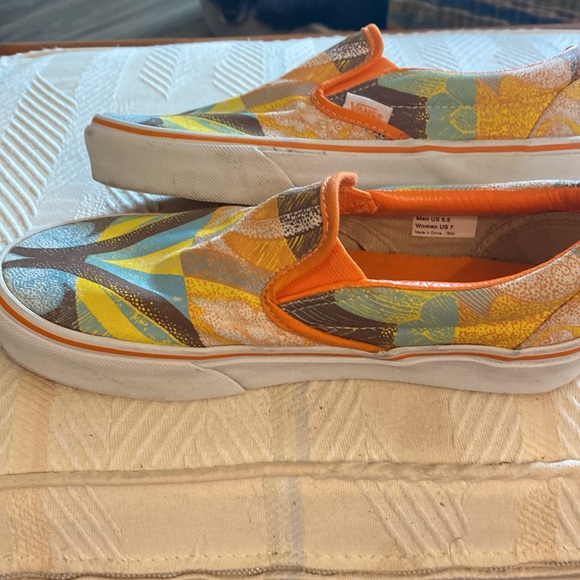 VANS TB4O Casual shoes Multicolor Slip-On orange dip dyed multi - Picture 5 of 6